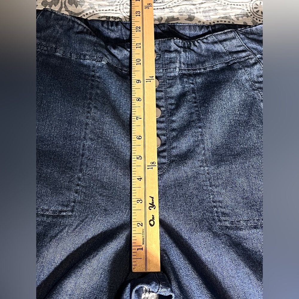 Ruby Rd. Wide Leg Dark Blue Jeans 8P - Picture 6 of 8